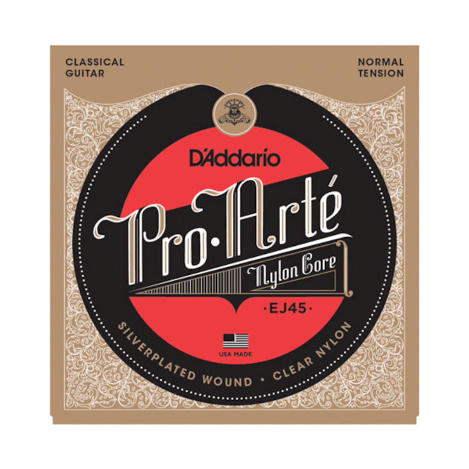 D'Addario EJ45 Pro-Arte Nylon Classical Guitar Strings (Tie on) Normal Te