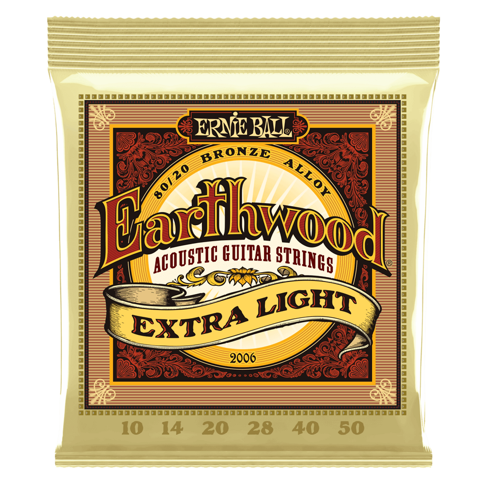 Ernie Ball Earthwood Extra-Light Acoustic Guitar Strings (10-50)